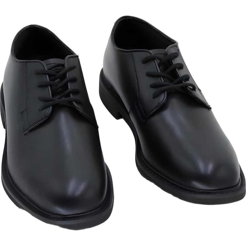 Bates Sentry High Shine Leather Oxford Black Women's Us 9